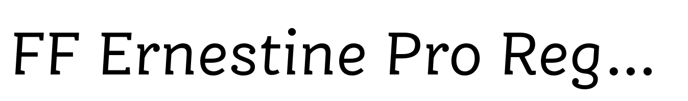 FF Ernestine Pro Regular Italic